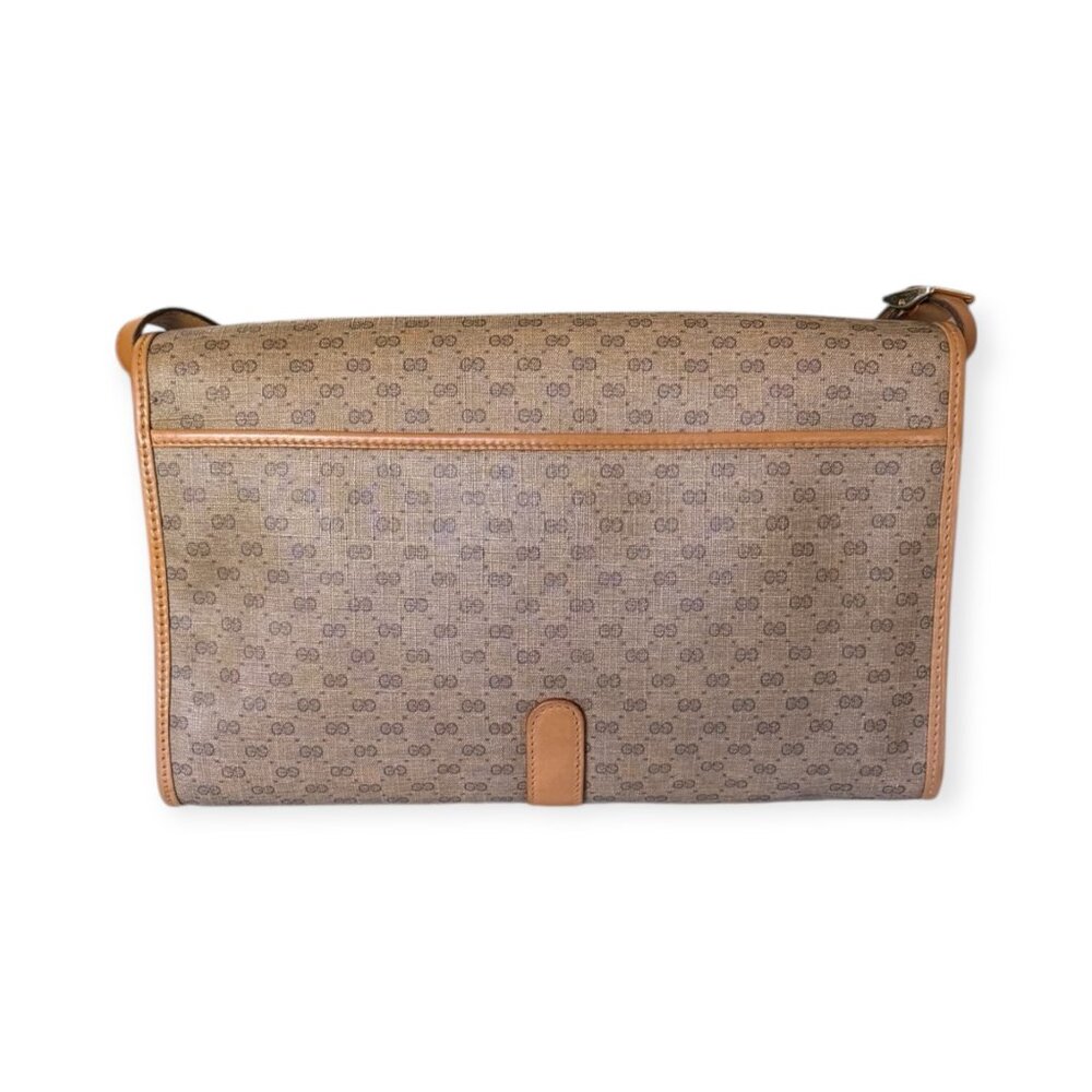 Vintage Gucci Micro GG Supreme Canvas Leather Trim Shoulder / Crossbody Bag - Picture 3 of 10